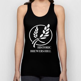 Brewers Hill Neighborhood White Signage Tank Top