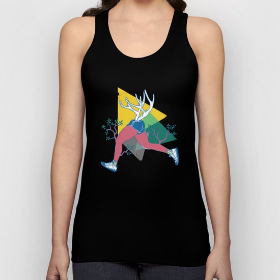 Run like a deer Unisex Tank Top