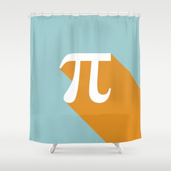 Retro Pi Shower Curtain