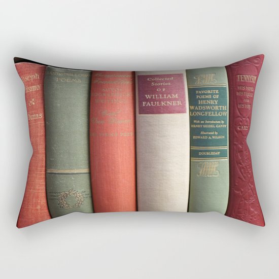 Old Books - Square Rectangular Pillow