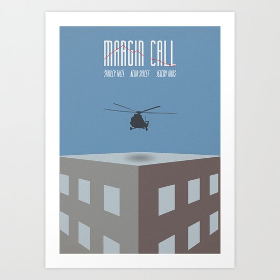 Margin Call, Minimal Movie Poster, Kevin Spacey, Stanley Tucci, Demi Moore Art Print