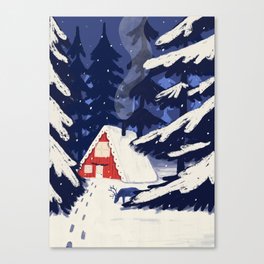 Canadian winter Canvas Print