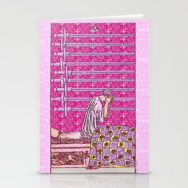 9 of Swords Stationery Cards