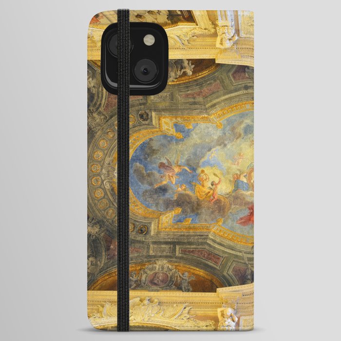 Ceiling of the Royal Staircase, Turin Royal Palace iPhone Wallet Case