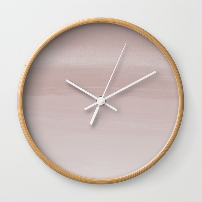 Subtle Layers Soft Pink 02 Wall Clock