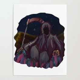 parca-death-muerte-grim reaper waiting Poster
