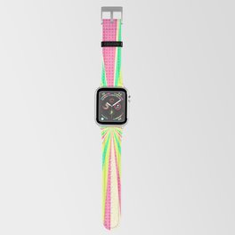 Cartoon green and pink Apple Watch Band