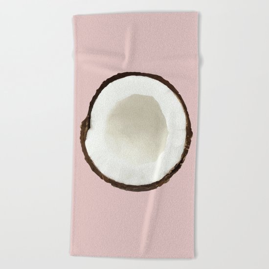 Pink coconut Beach Towel