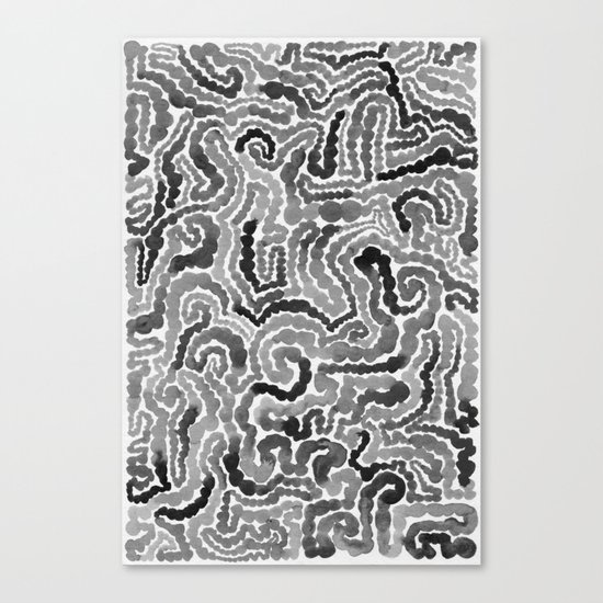 Gray Painting Canvas Print