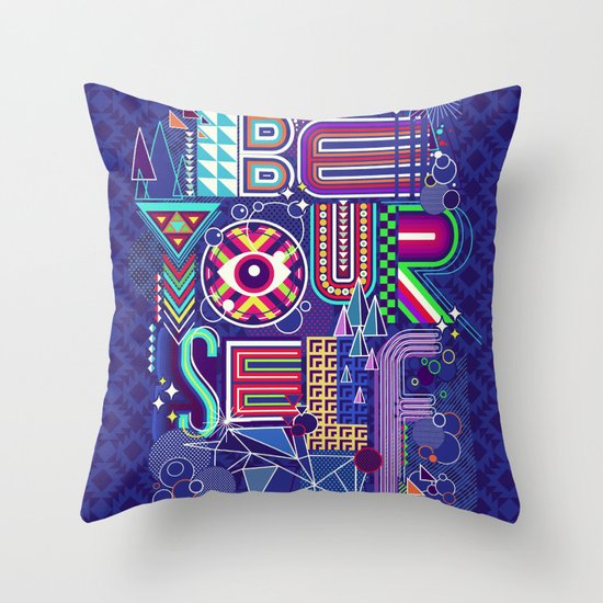 BE YOURSELF Throw Pillow