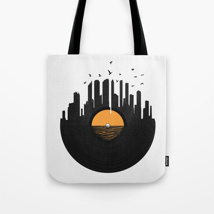 Vinyl City Tote Bag
