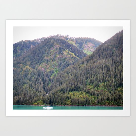 Forest and Mountains Art Print