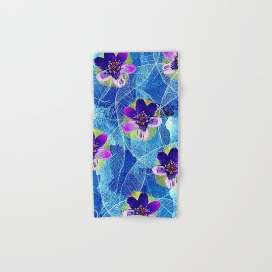 Purple flowers Hand & Bath Towel