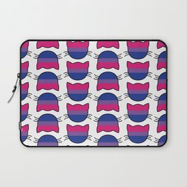Bisexual Flag Kitty Cat Tile Laptop Sleeve