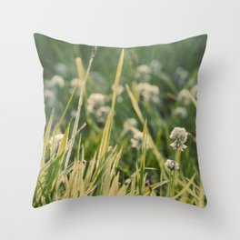 Dusk in the Field Throw Pillow
