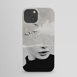 minimal collage /silence iPhone Case