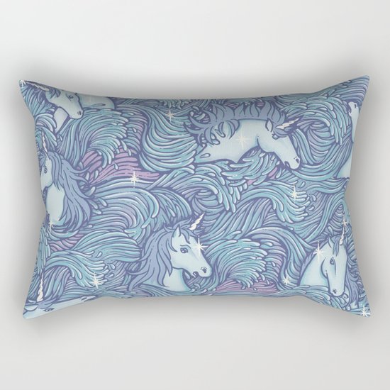 and so it ends - purple version Rectangular Pillow