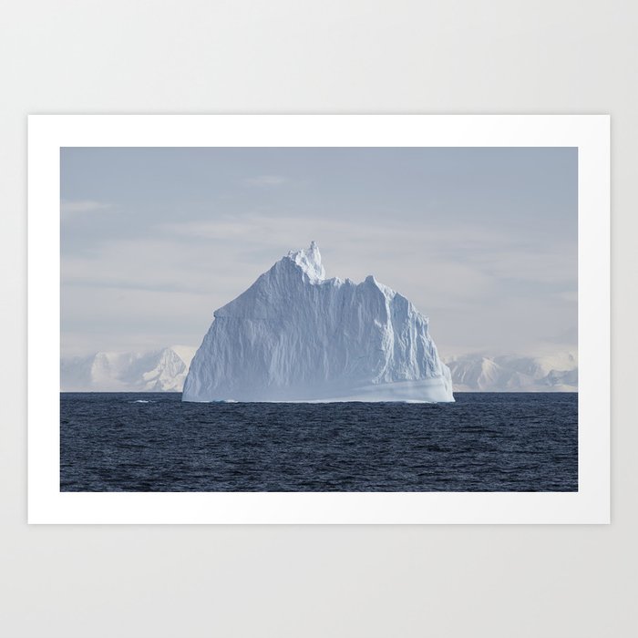Floating Iceberg, Antarctica Art Print