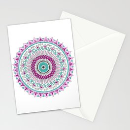 Purple Passion Mandala Stationery Cards