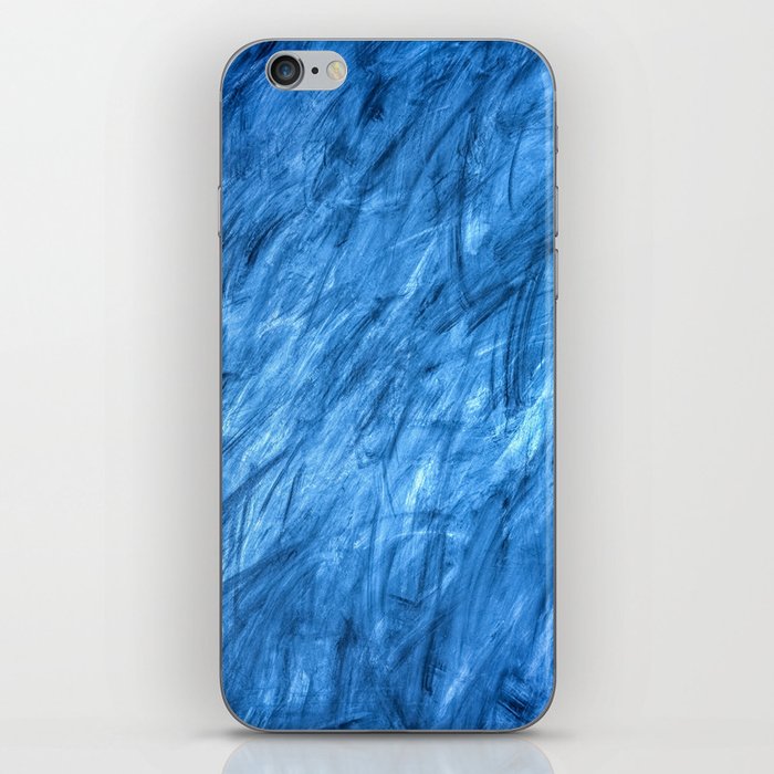 Blue Brushstrokes iPhone Skin
