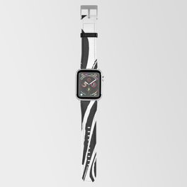 Abstract Swirl Marble (black/white) Apple Watch Band