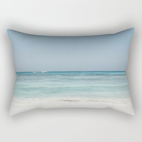 Crash Into The Sea Rectangular Pillow
