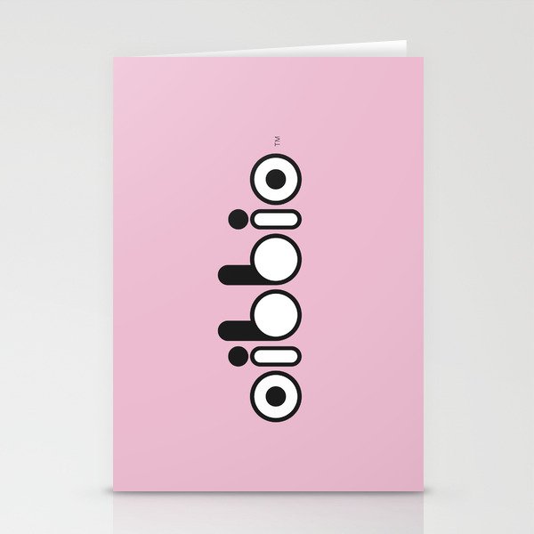 Oibbio Logo (Pink) Stationery Cards