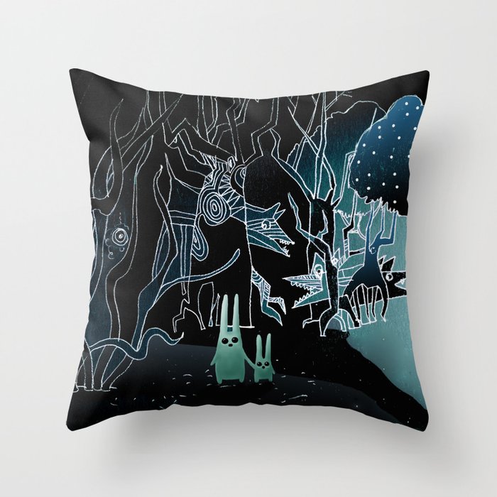 scary place     Throw Pillow