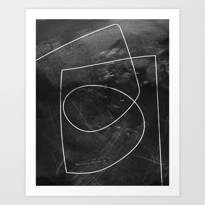 Minimal 9 Kunstdrucke | Gemälde, Acrylic, Black-and-white, Abstrakt, Brush-art, Dan-hobday, Wall-art, Art, Gemälde, Minimal