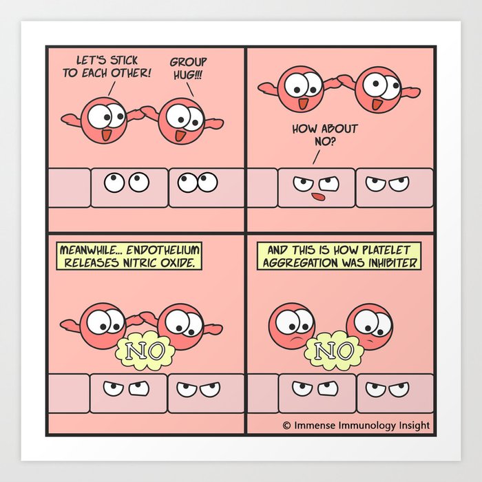 pics Platelet Aggregation Cartoon platelets no art print by nakeya52