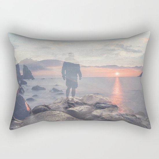Mirrored Thoughts Rectangular Pillow