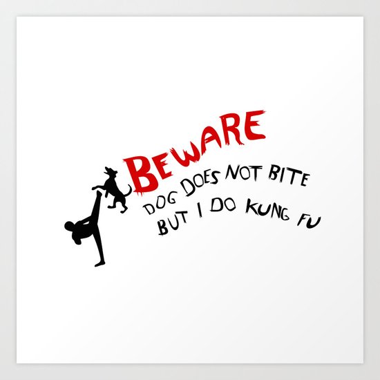 I do kung fu Art Print