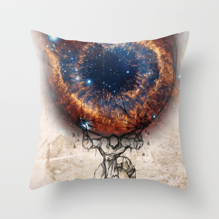 Universal Atlas Throw Pillow