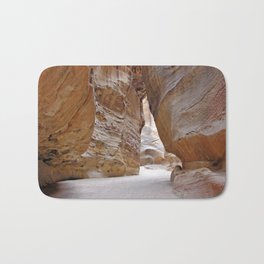 Canyon Al Siq Path Leading to Petra, Jordan Bath Mat | Petra, Archaeologicalsite, Desert, History, Monument, Sandstone, Path, Stone, Nabateankingdom, Jordan 