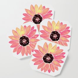 Pink Sunflower Coaster