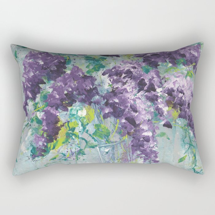Lilac Bouquet Rectangular Pillow