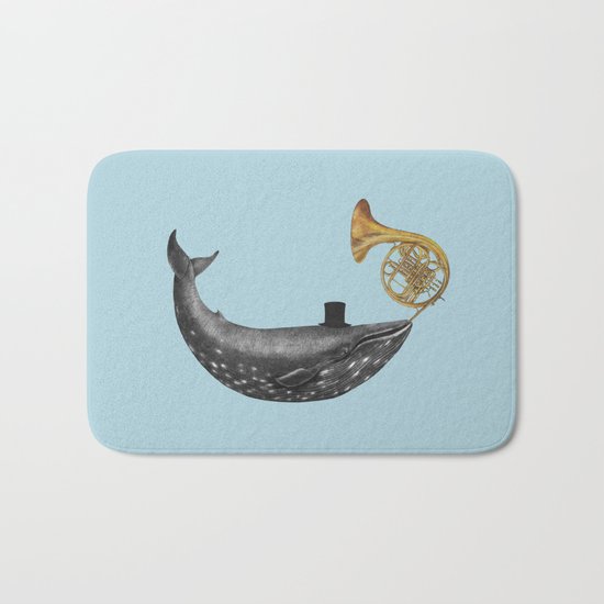 Whale Song - colour option Bath Mat