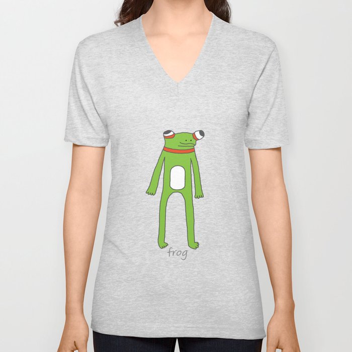 Gerald the Frog V Neck T Shirt