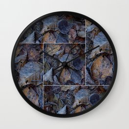 Frost & Leaves2 Wall Clock