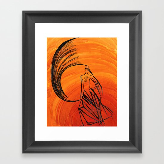 Angel under cover Framed Art Print