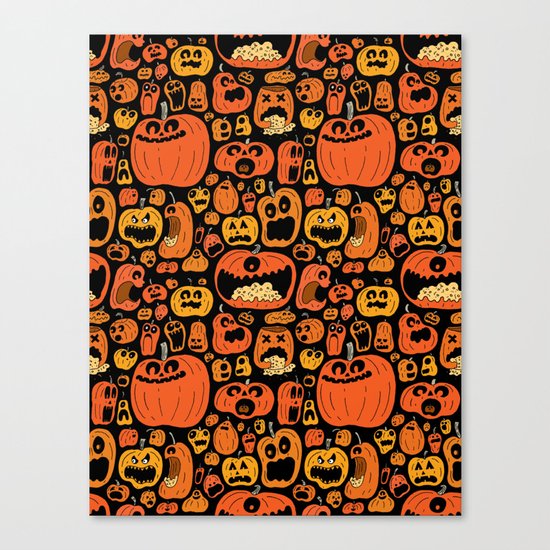 Pumpkin Pattern Canvas Print