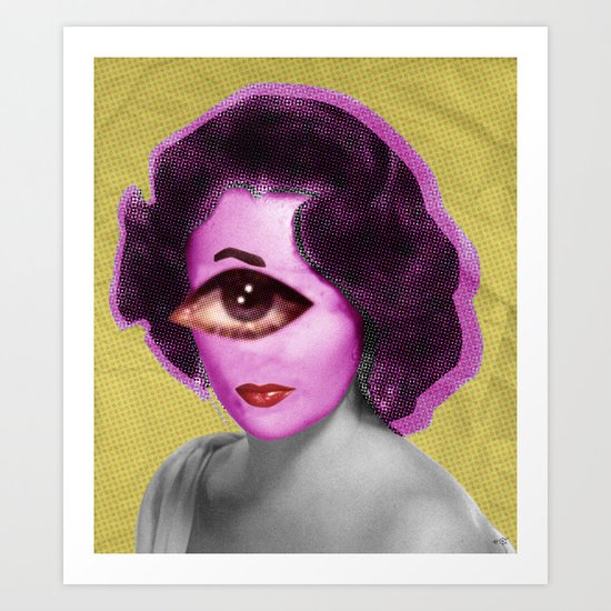 LizT Mix Collage 1 Art Print