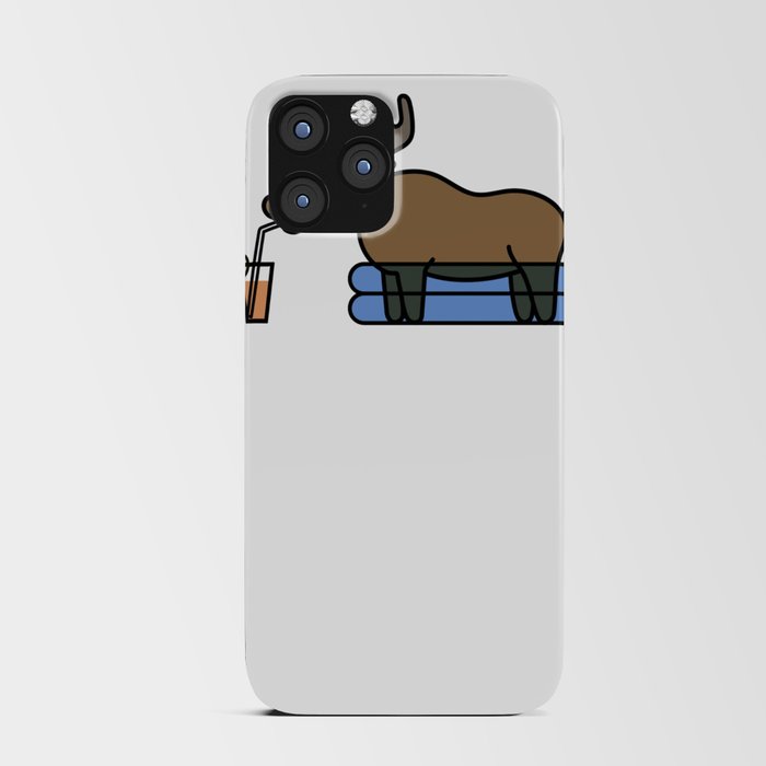 Moose on Vacation iPhone Card Case