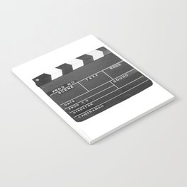 Film Movie Video production Clapper board Notebook
