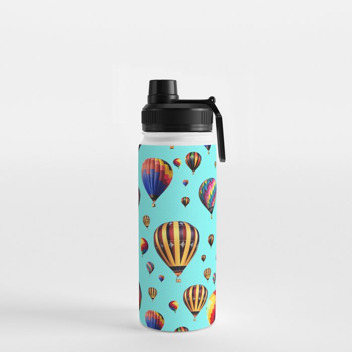 Colorful Hot Air Balloons Water Bottle