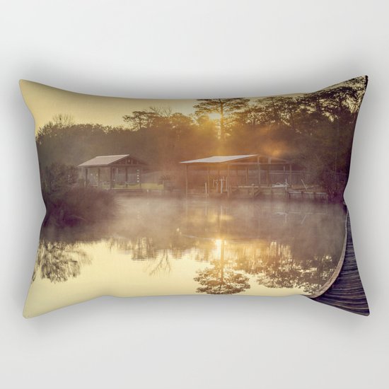 Golden Mist Rectangular Pillow