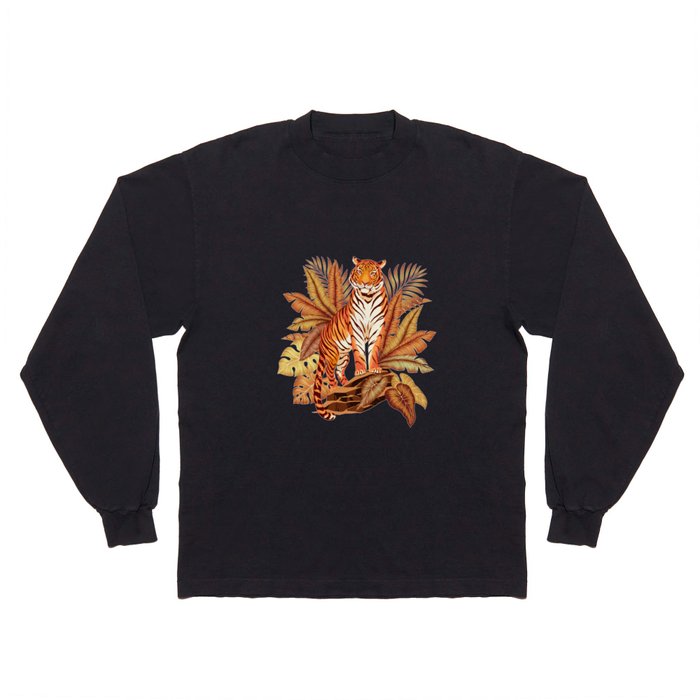 Autumn Jungle Tiger Long Sleeve T Shirt