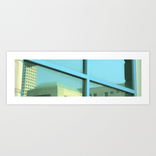 Blue Window Art Print