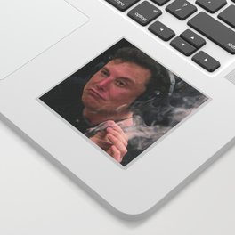 Elon Smoking Sticker