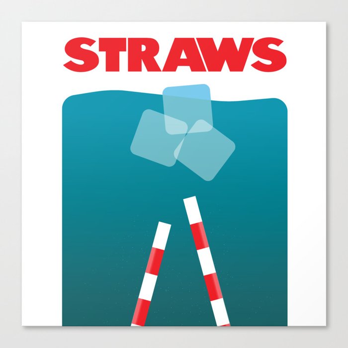 Straws Canvas Print